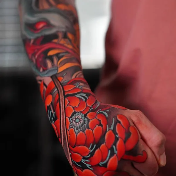 Japanese tattoo by Антон Райм in Moscow
