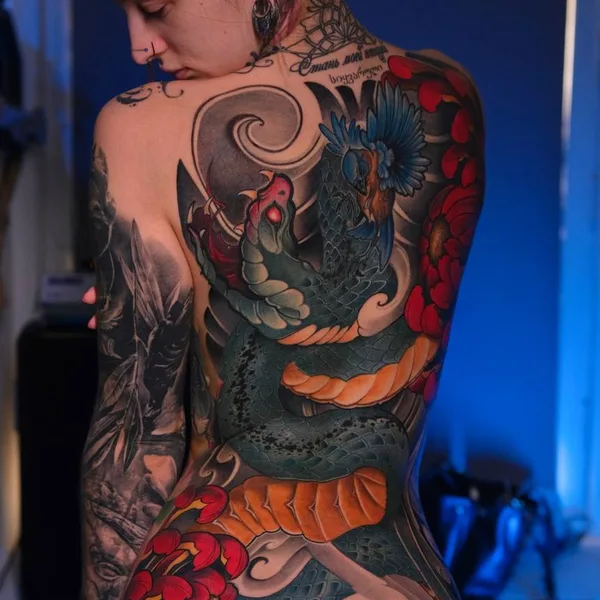 Japanese tattoo by Антон Райм in Moscow