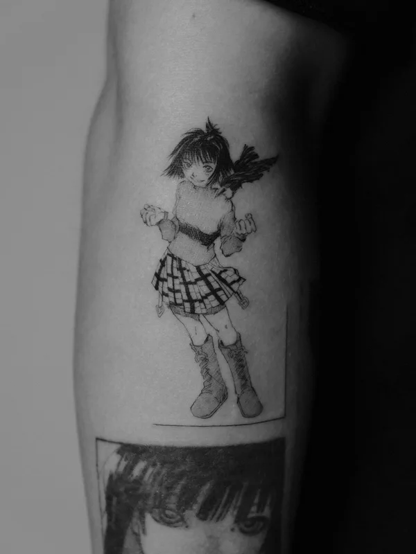 male blackandgrey anime татуировка на forearm #84432 | Тату мастер sherst art | Данила