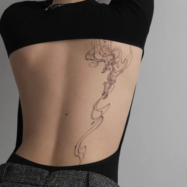 Fine Line tattoo by sherst art | Данила in Казань