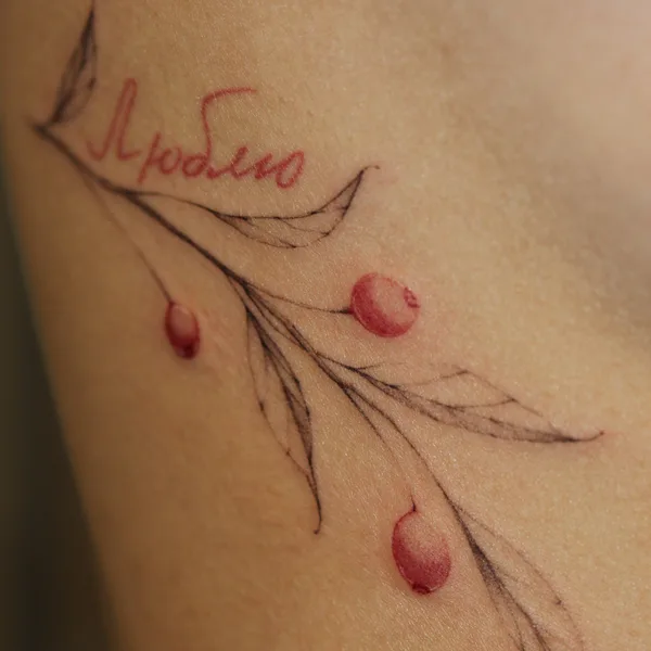 Botanical tattoo by Диана Унамун
