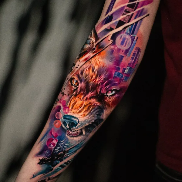Abstract tattoo by Дмитрий Шейб in Saint Petersburg