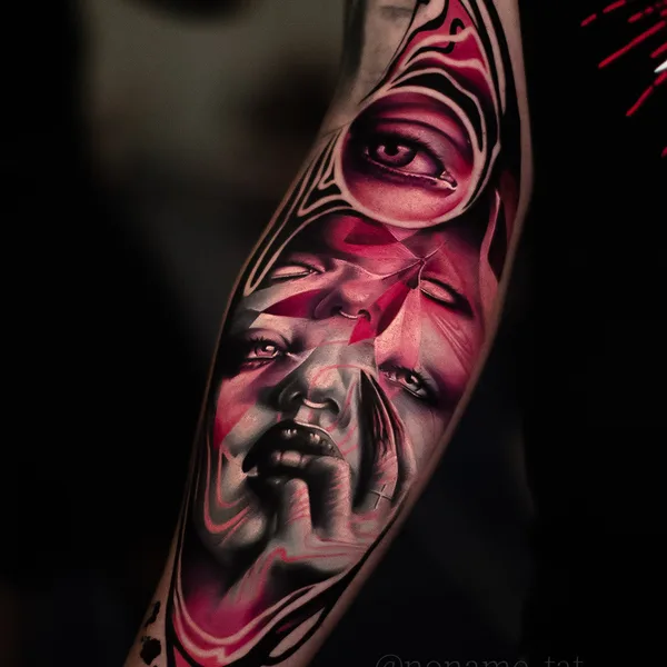 Abstract tattoo by Дмитрий Шейб in Saint Petersburg