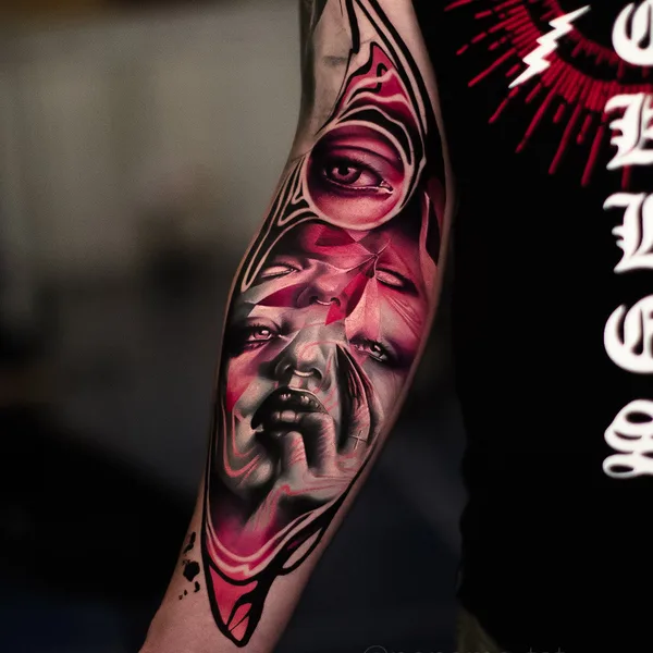 Abstract tattoo by Дмитрий Шейб in Saint Petersburg