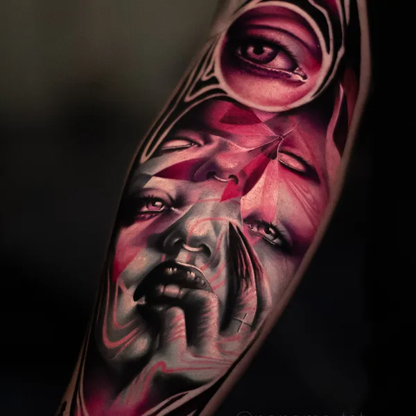 Abstract tattoo by Дмитрий Шейб in Saint Petersburg