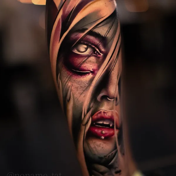 Abstract tattoo by Дмитрий Шейб in Saint Petersburg