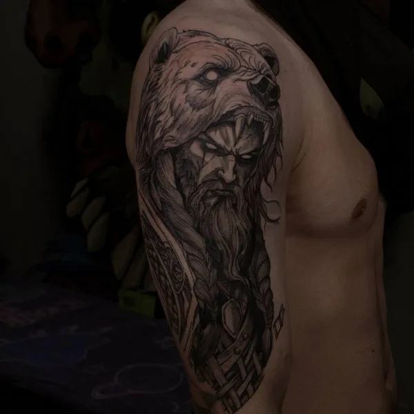 Graphic tattoo by Дмитрий Войтенко in Саратов