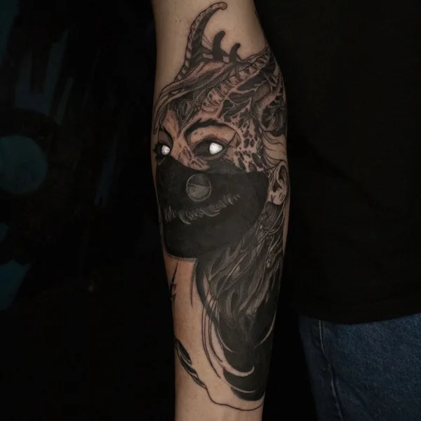 Graphic tattoo by Дмитрий Войтенко in Саратов