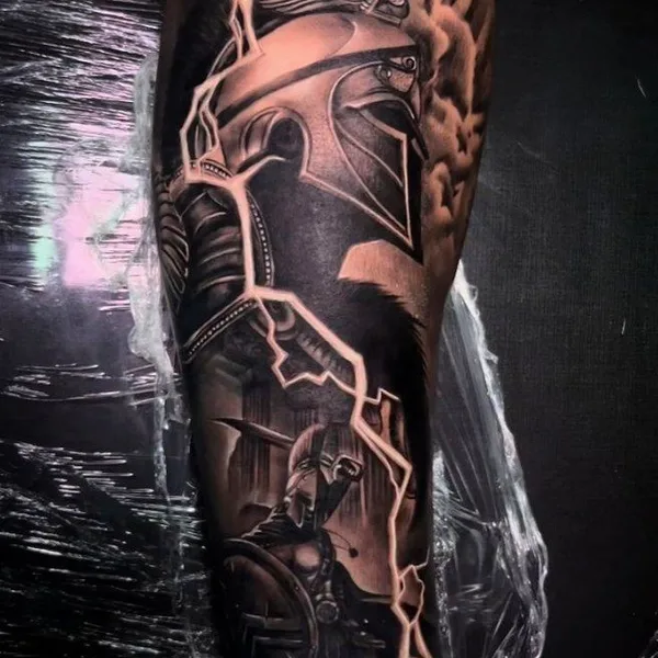 Traditional tattoo by Георгий Вахтангишвили  in Славянск