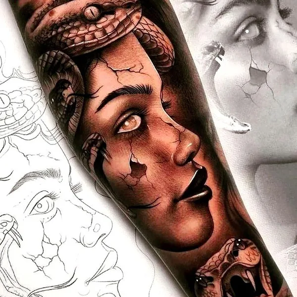 Traditional tattoo by Георгий Вахтангишвили  in Славянск