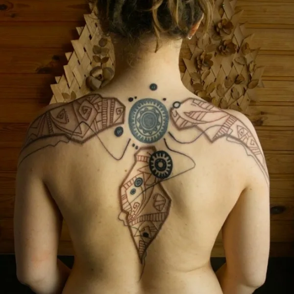 Abstract tattoo by Григорий Маслов in Moscow