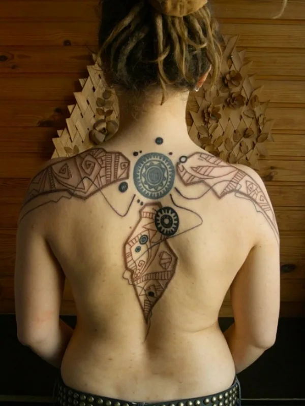 Abstract tattoo by Григорий Маслов in Moscow
