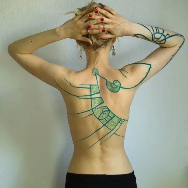 Abstract tattoo by Григорий Маслов in Moscow