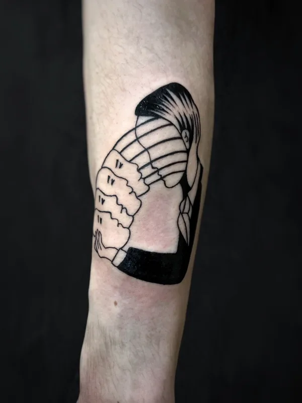 Anime tattoo by Гуляева Виктория in Moscow