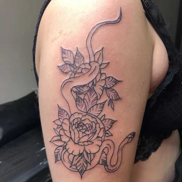 Anime tattoo by Гуляева Виктория in Moscow