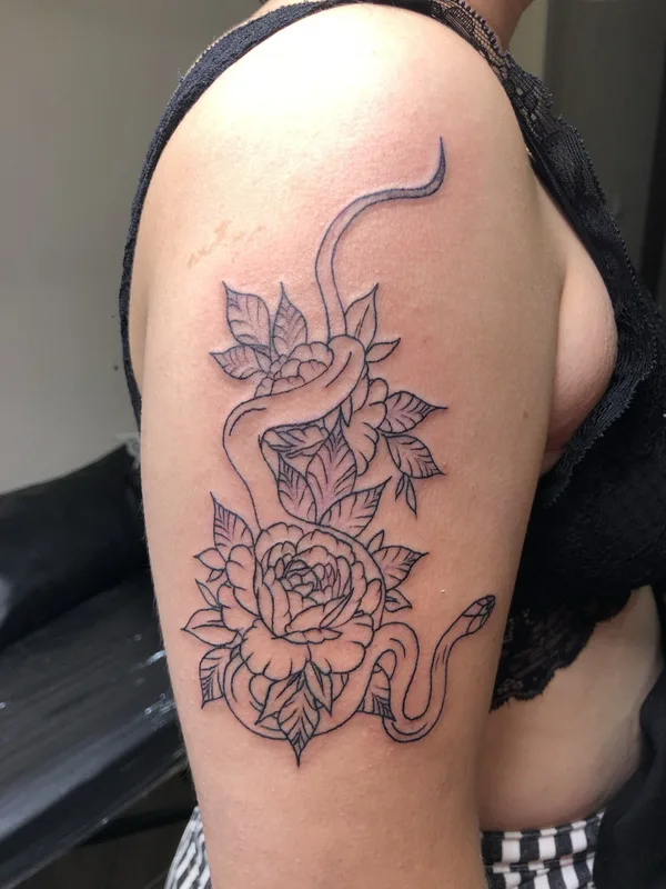 Anime tattoo by Гуляева Виктория in Moscow