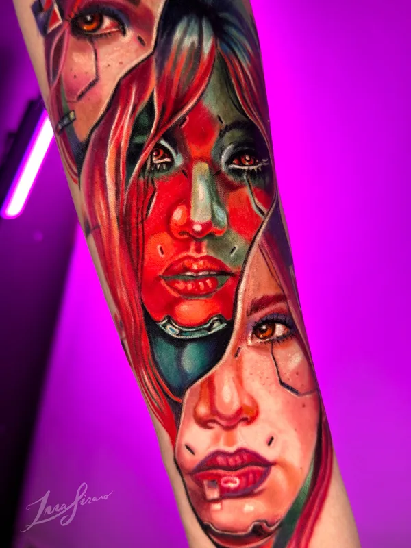 male color realism tattoo on forearm #87094 | Tattoo Artist Инна Синано