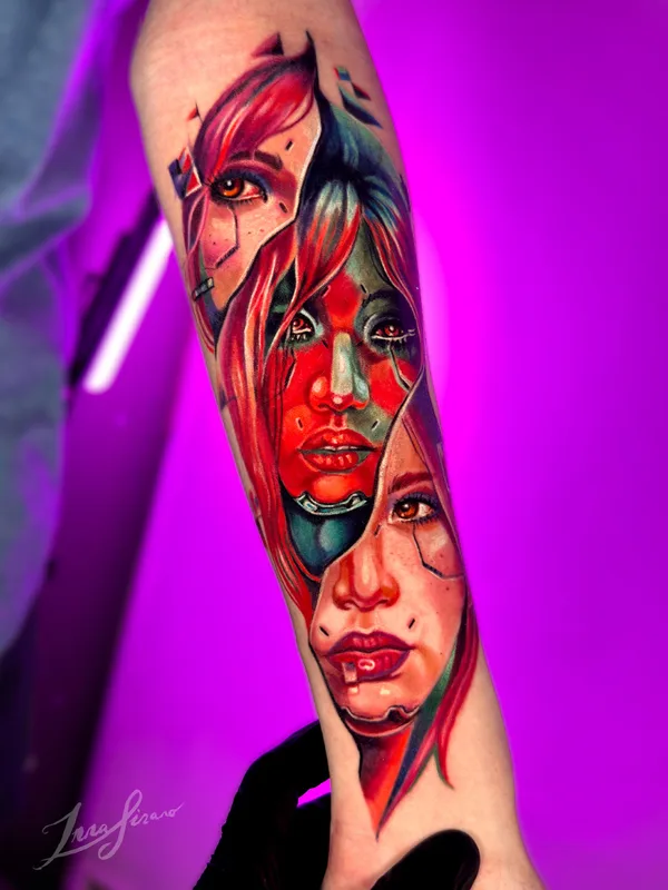 male color realism tattoo on forearm #87098 | Tattoo Artist Инна Синано