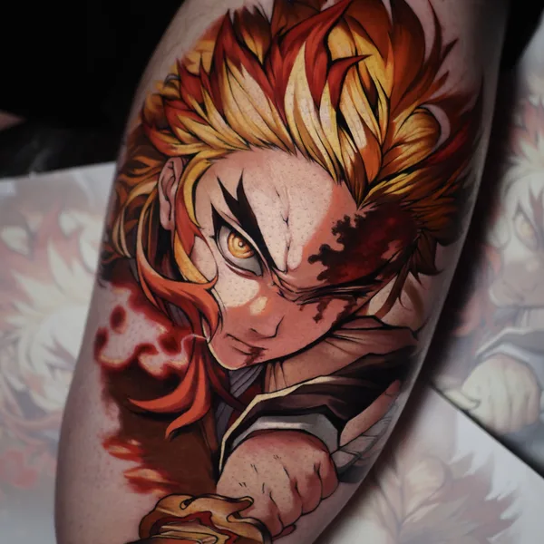 Anime tattoo by Катя Янковская / Motty in Moscow