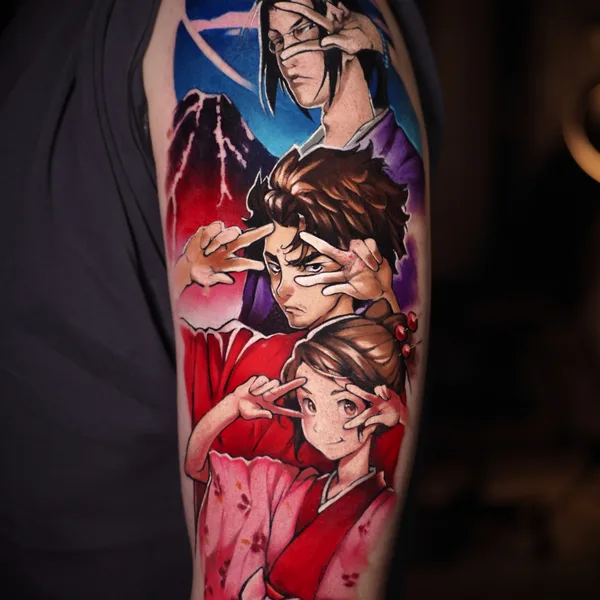 Anime tattoo by Катя Янковская / Motty in Moscow