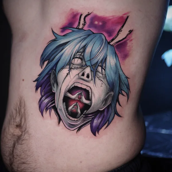 Anime tattoo by Катя Янковская / Motty in Moscow
