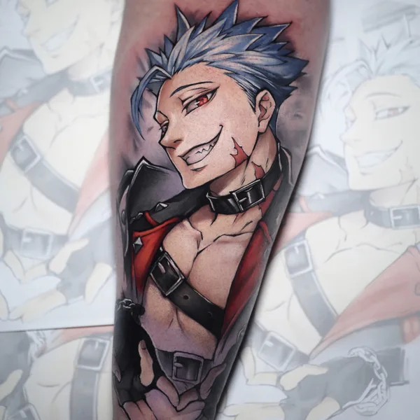 Anime tattoo by Катя Янковская / Motty in Moscow