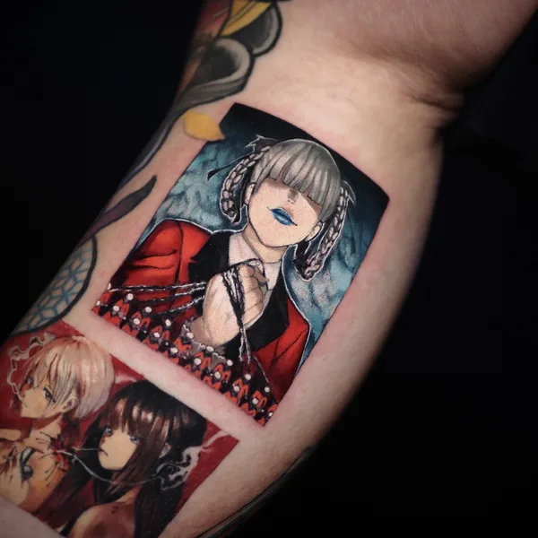 Anime tattoo by Катя Янковская / Motty in Moscow