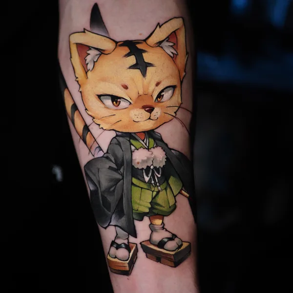 Anime tattoo by Катя Янковская / Motty in Moscow