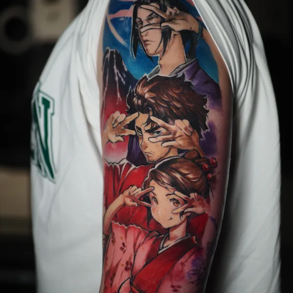 Anime tattoo by Катя Янковская / Motty in Moscow