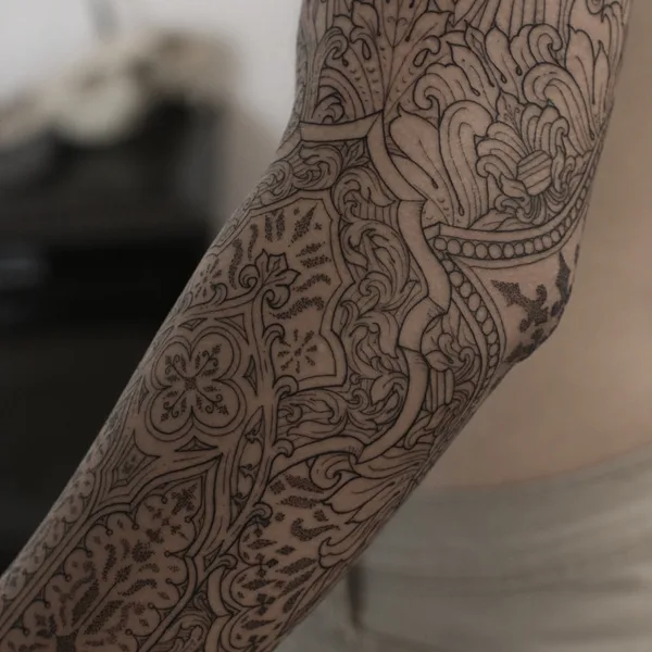 engraving tattoo by kirk nilsen in Amsterdam