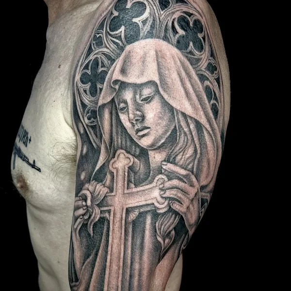 Black tattoo by Ксения Мушникова in Гюмри