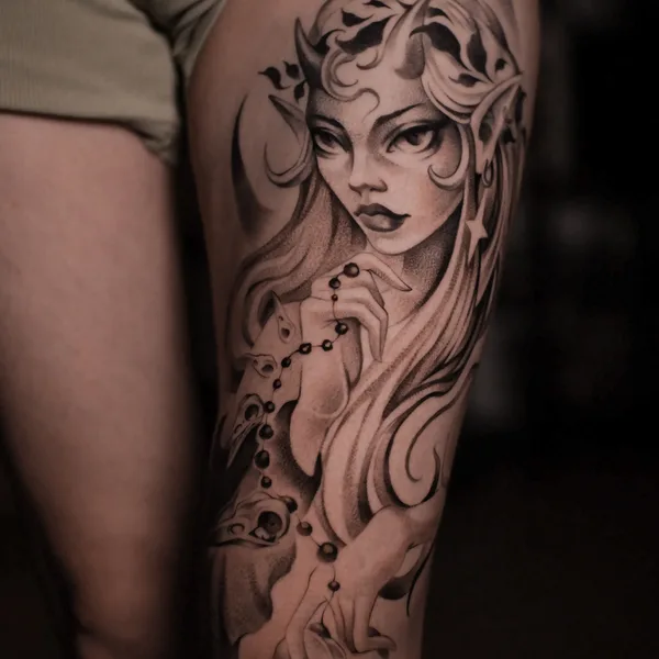 whipshading tattoo by Ксения Топольская in Иркутск