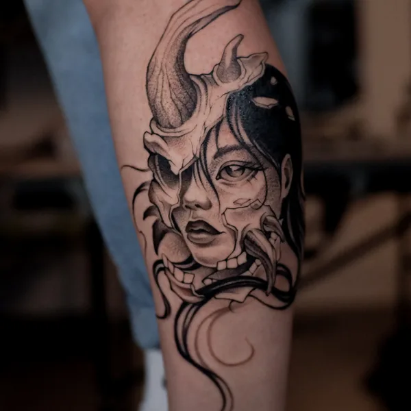 whipshading tattoo by Ксения Топольская in Иркутск