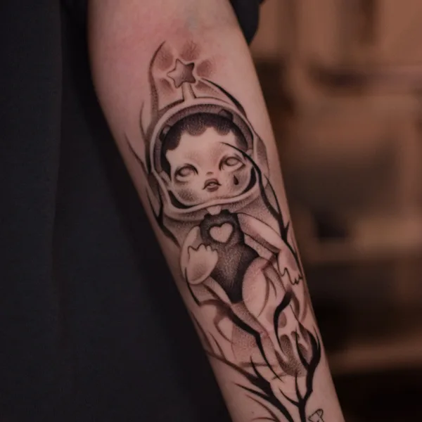 whipshading tattoo by Ксения Топольская in Иркутск