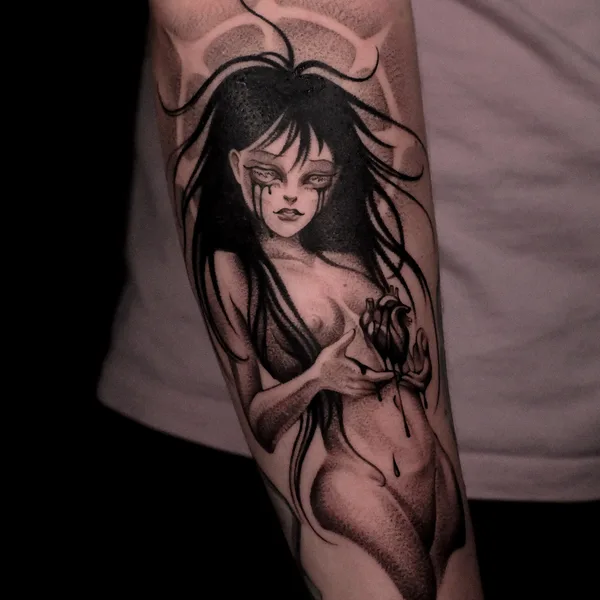 whipshading tattoo by Ксения Топольская in Иркутск