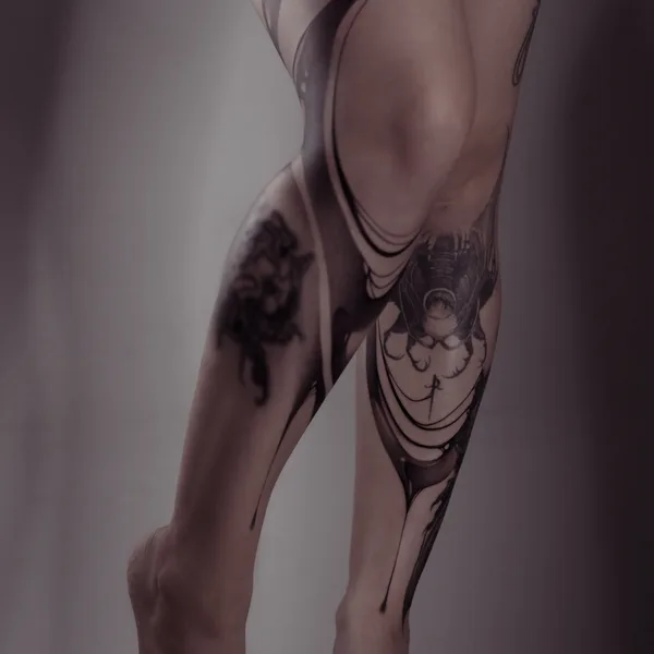 Abstract tattoo by Лида in Saint Petersburg
