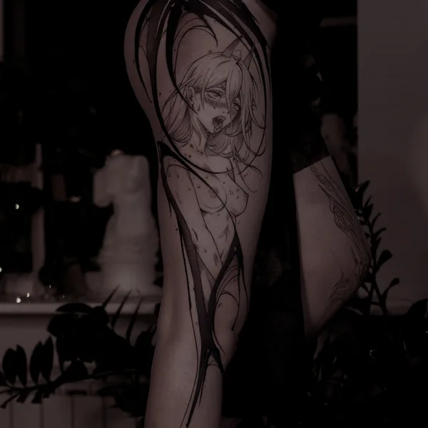 Abstract tattoo by Лида in Saint Petersburg
