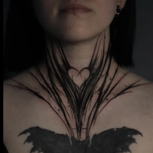 handpoke tattoo by Максим zaycev_ink