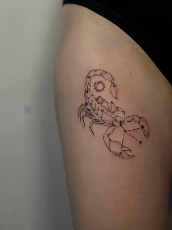 Minimalism tattoo by Марина Бурак in Сочи