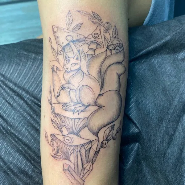 Minimalism tattoo by Марина Бурак in Сочи