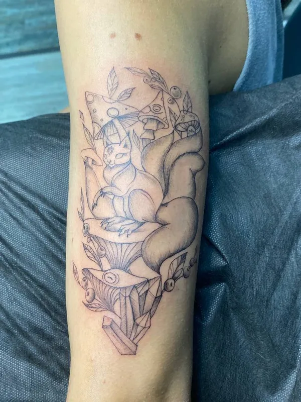 Minimalism tattoo by Марина Бурак in Сочи