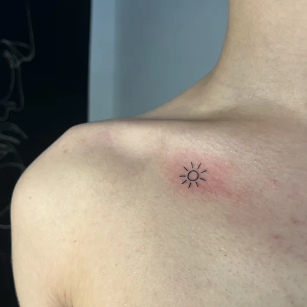 Minimalism tattoo by Марина Бурак in Сочи