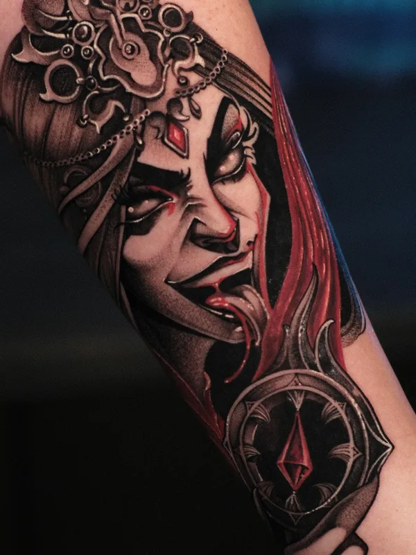 female color graphic tatuaje en forearm #85250 | Tatuador Маруся