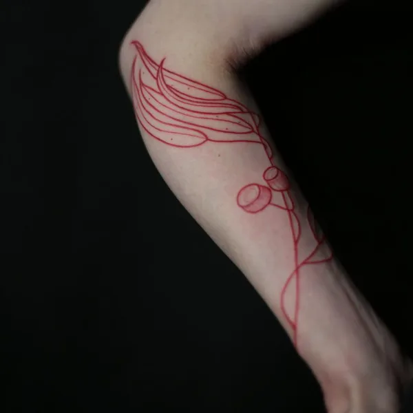 Feminine tattoo by Меньшикова Катерина in Moscow