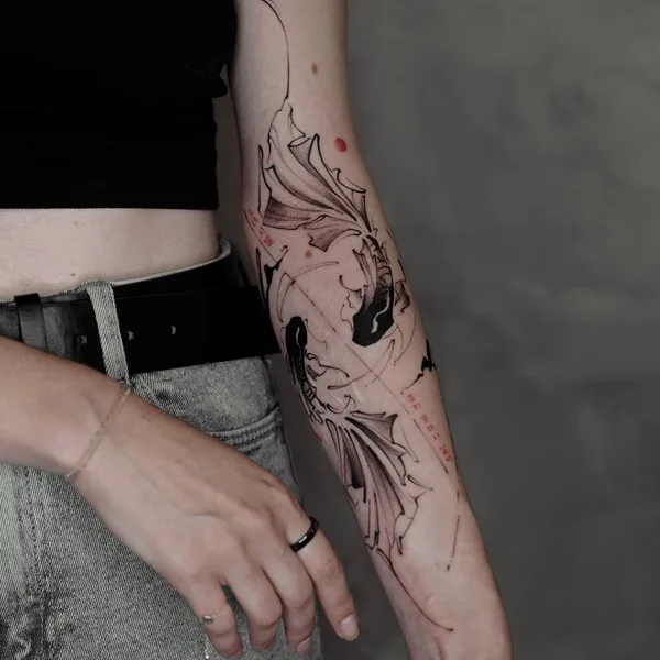 Abstract tattoo by Михаил Моррисон in Нижний Новгород