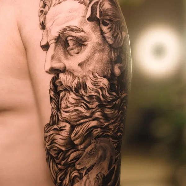 Graphic tattoo by Миша Камашов in Казань