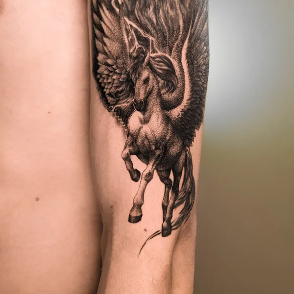 Graphic tattoo by Миша Камашов in Казань