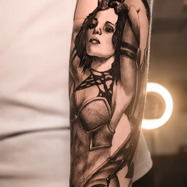 Graphic tattoo by Миша Камашов in Казань