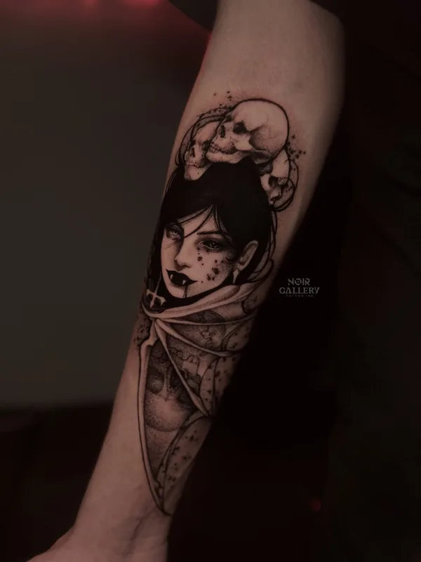 male black blackwork 타투 부위 forearm #86273 | 타투이스트 Настя Алистратова