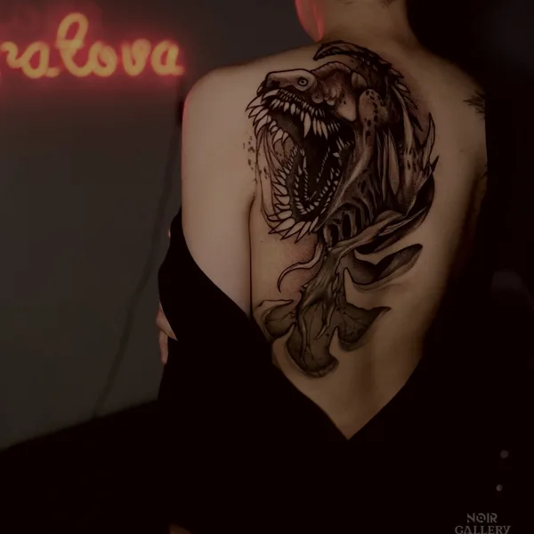 Black tattoo by Настя Алистратова in Нижний Новгород